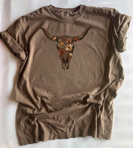 Floral Skull Tee